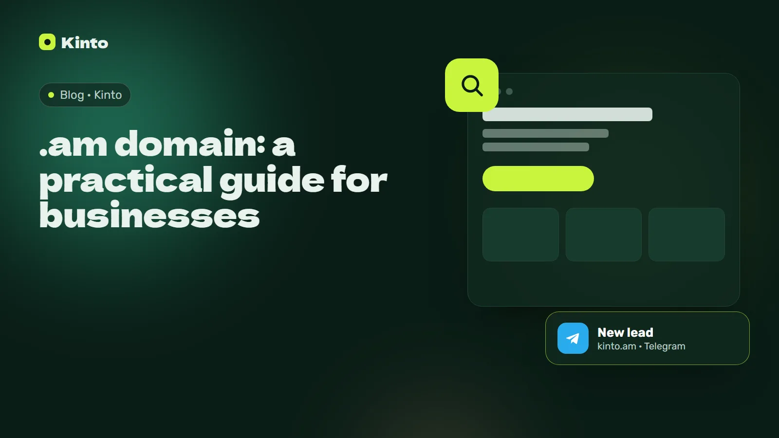 Cover: .am domain: a practical guide for businesses