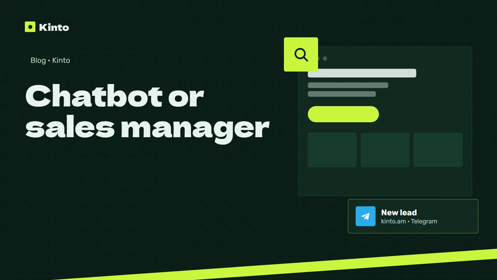 Cover: Chatbot or sales manager