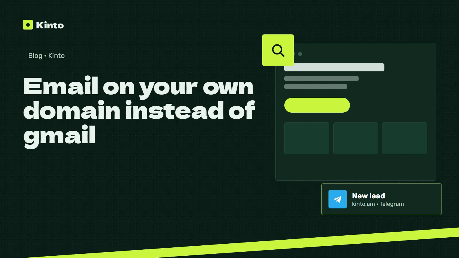 Cover: Email on your own domain instead of gmail