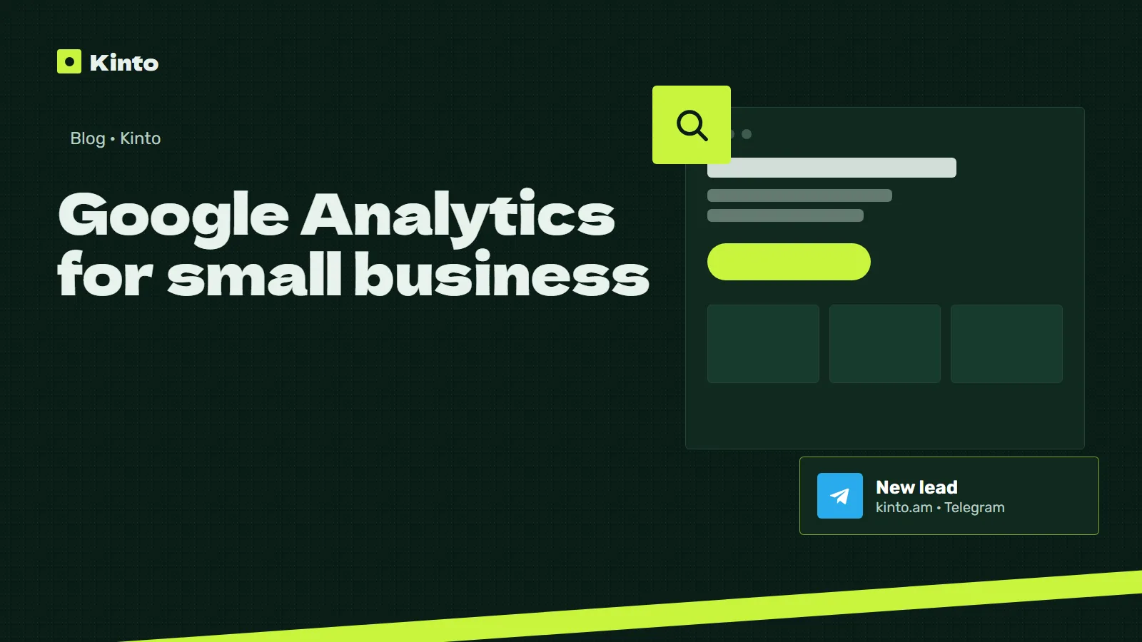 Cover: Google Analytics for small business