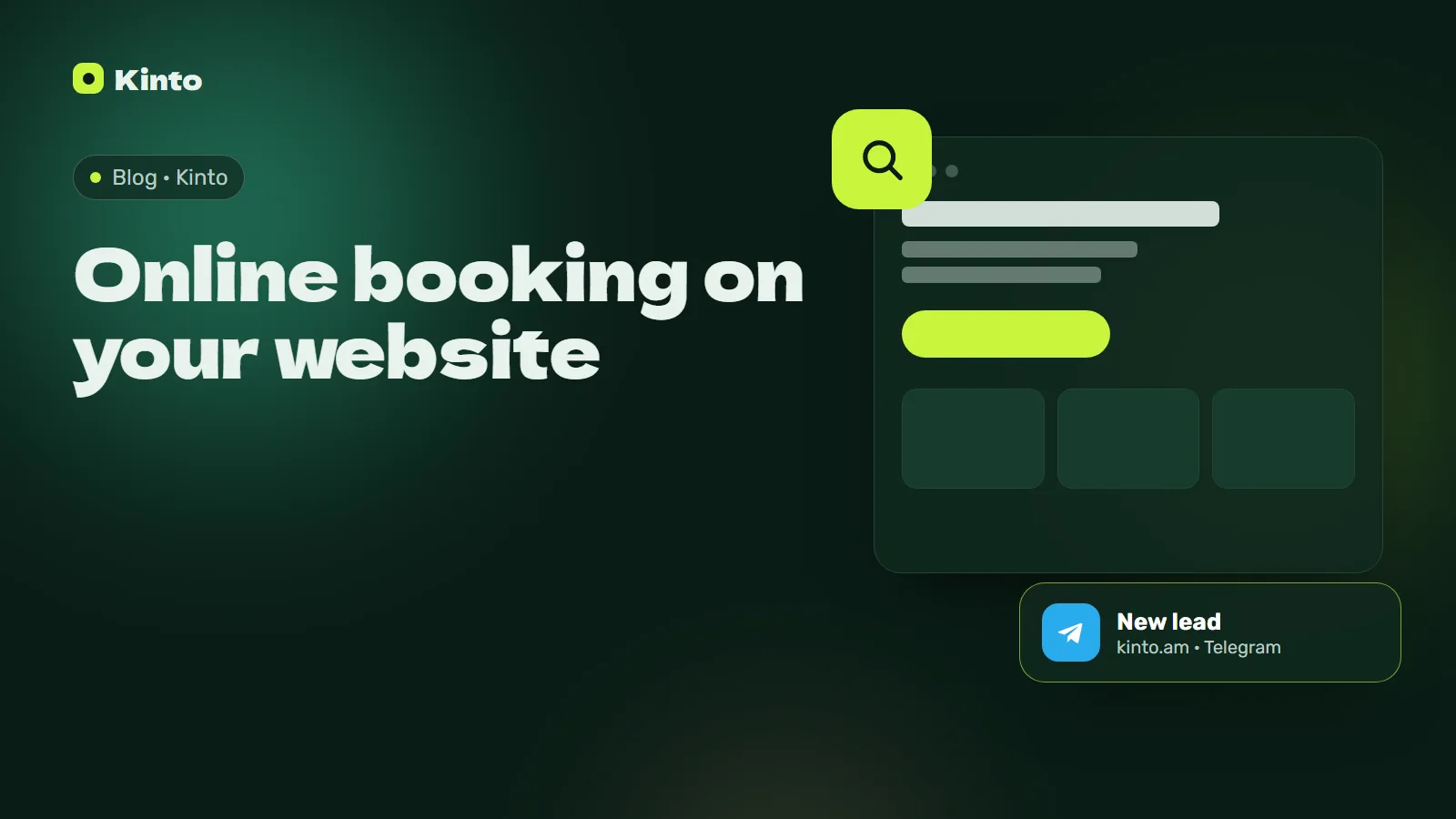 Cover: Online booking on your website
