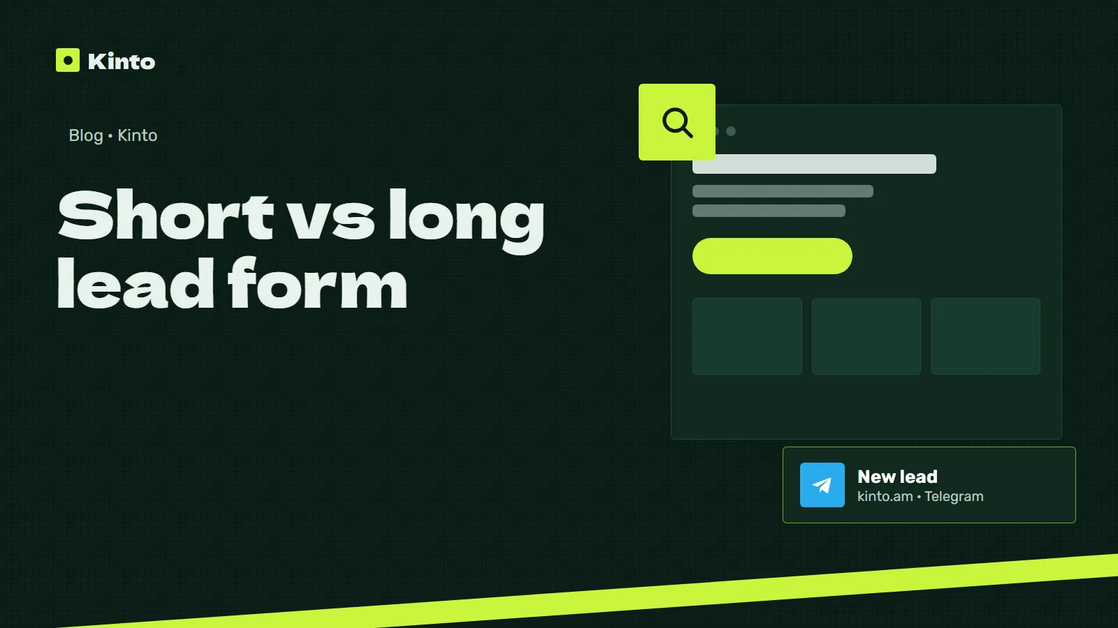 Cover: Short vs long lead form