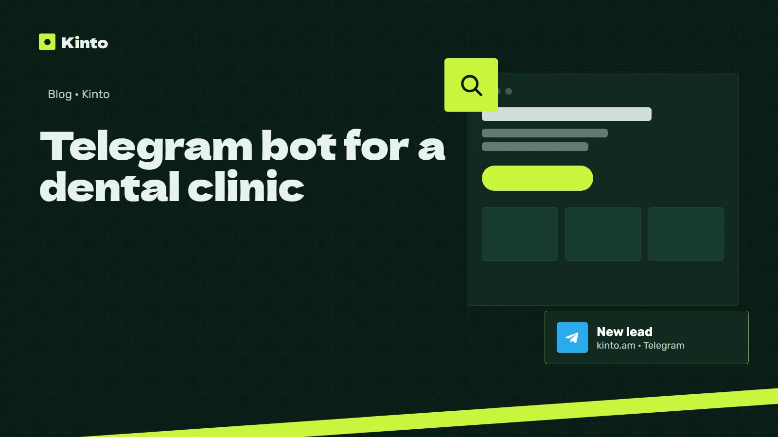 Cover: Telegram bot for a dental clinic