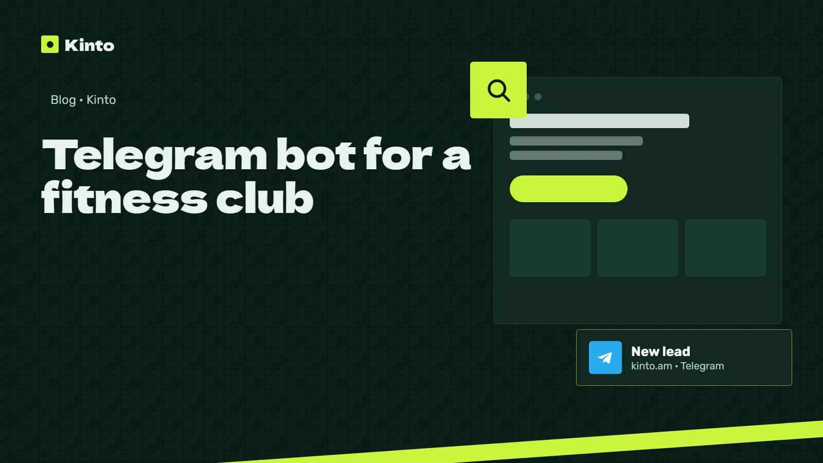 Cover: Telegram bot for a fitness club