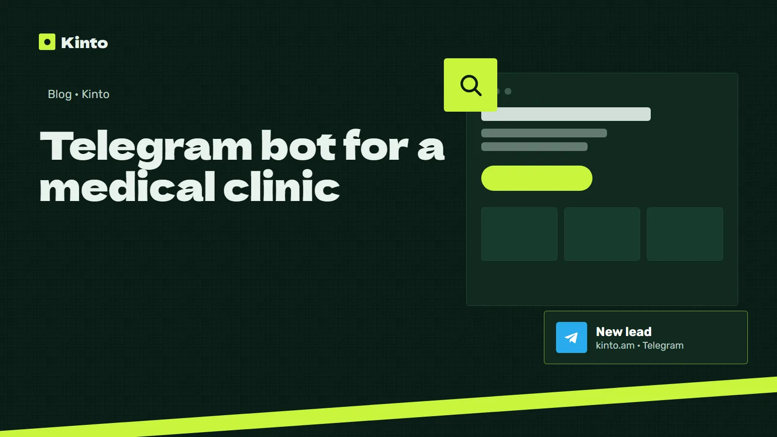Cover: Telegram bot for a medical clinic