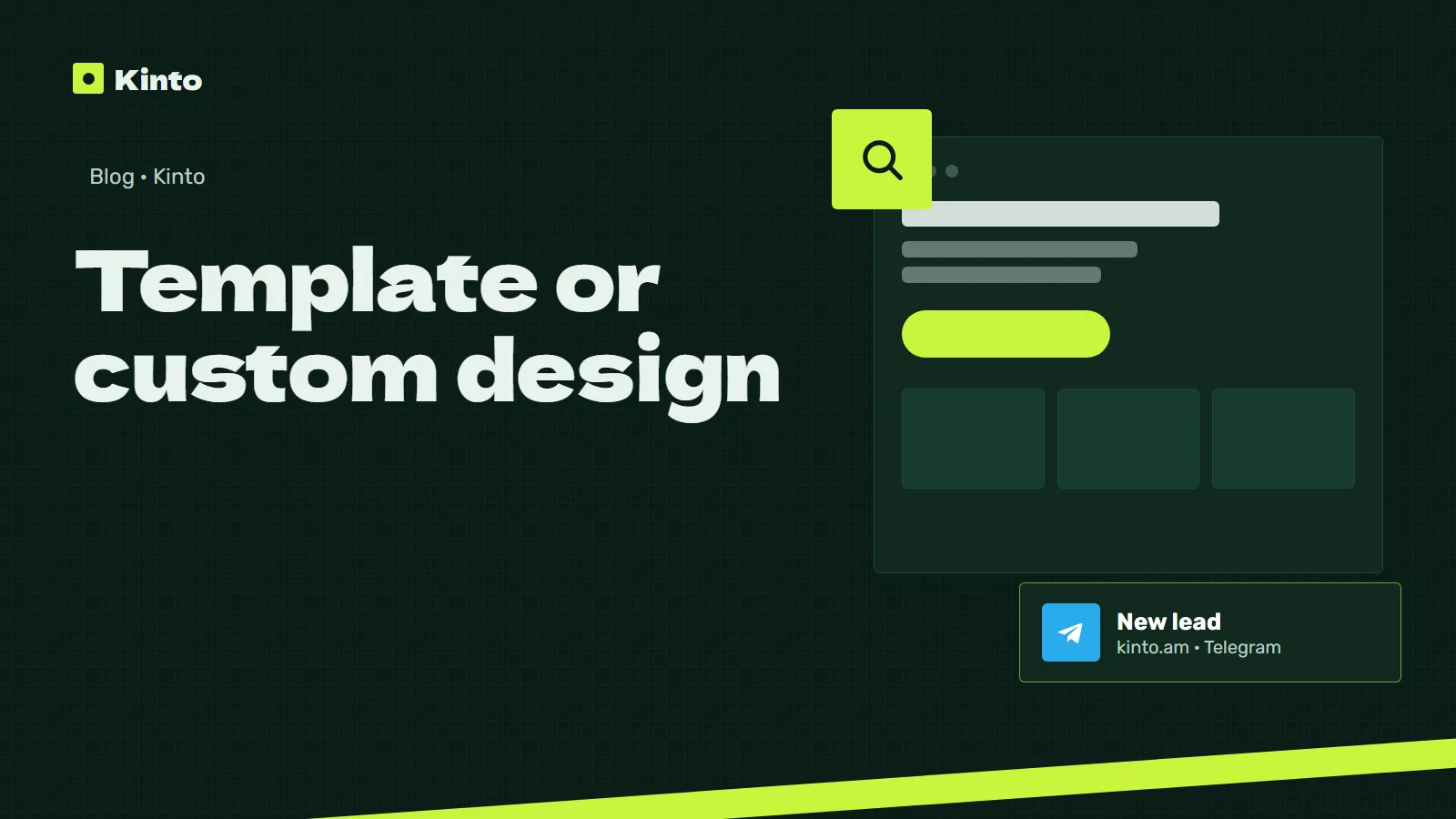 Cover: Template or custom design