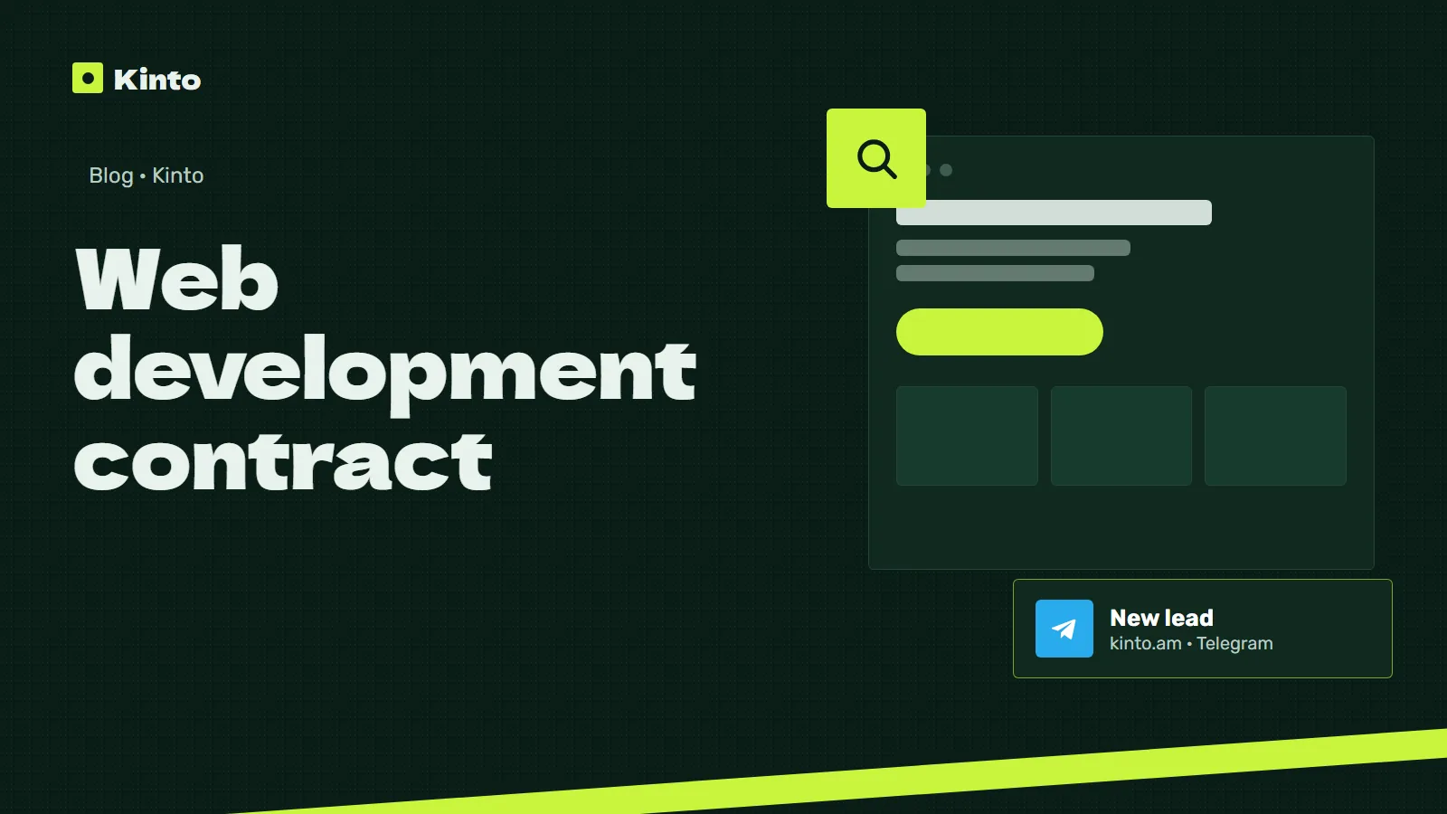 Cover: Web development contract