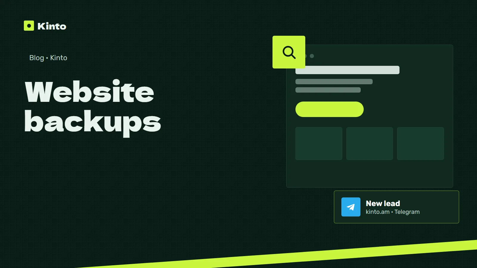 Cover: Website backups