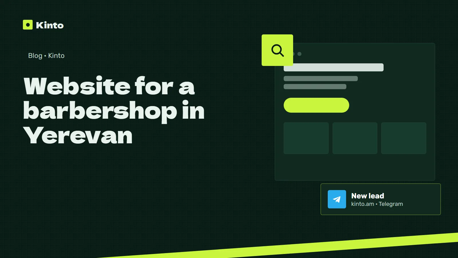 Cover: Website for a barbershop in Yerevan