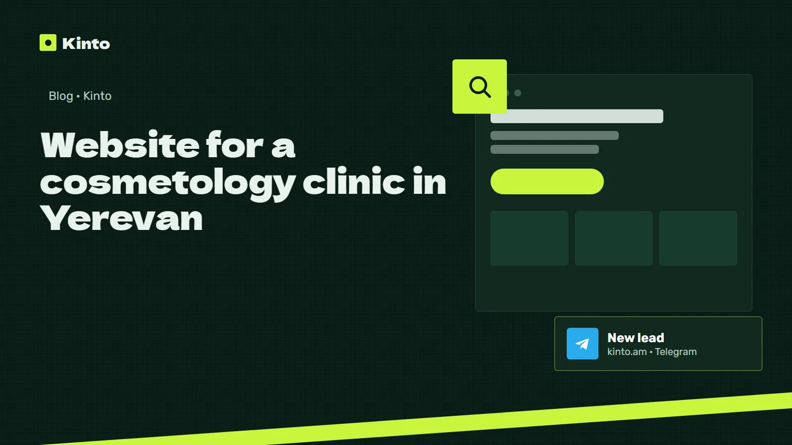 Cover: Website for a cosmetology clinic in Yerevan