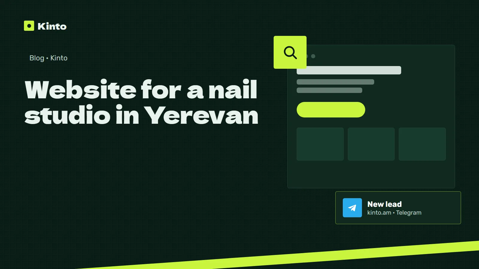 Cover: Website for a nail studio in Yerevan