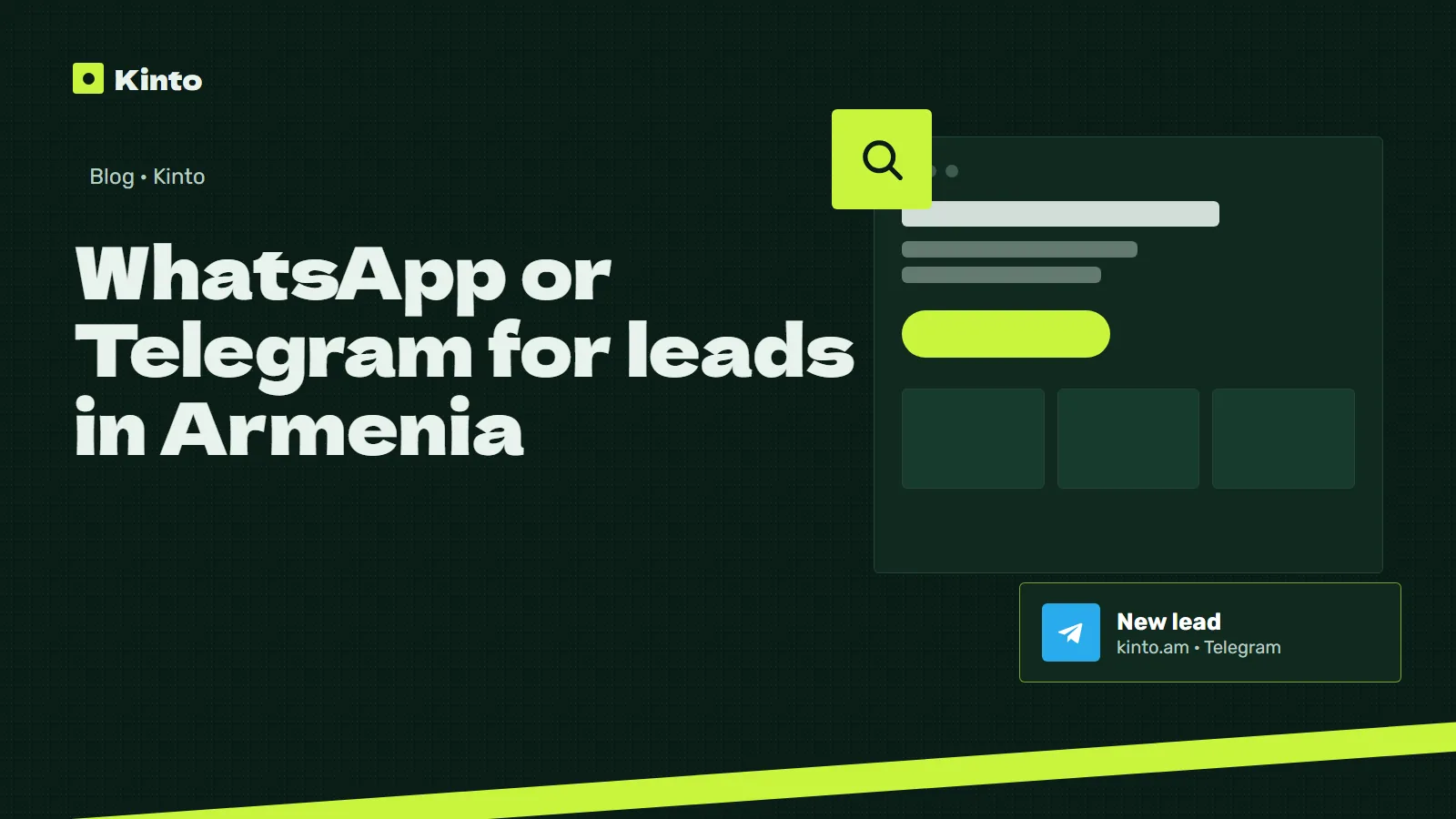Cover: WhatsApp or Telegram for leads in Armenia