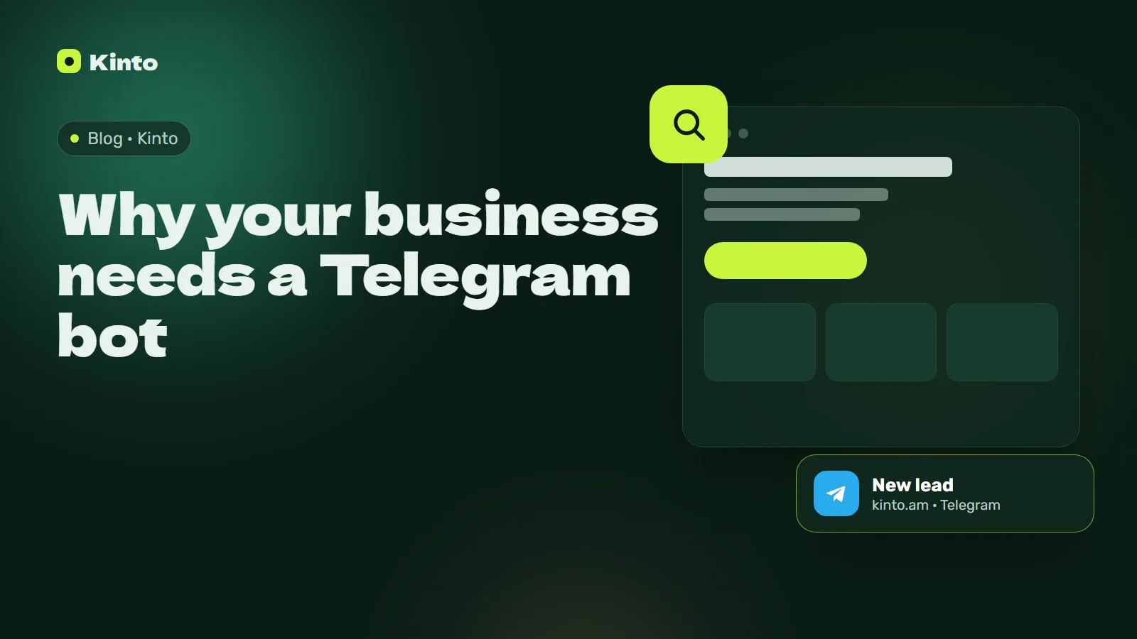 Cover: Why your business needs a Telegram bot