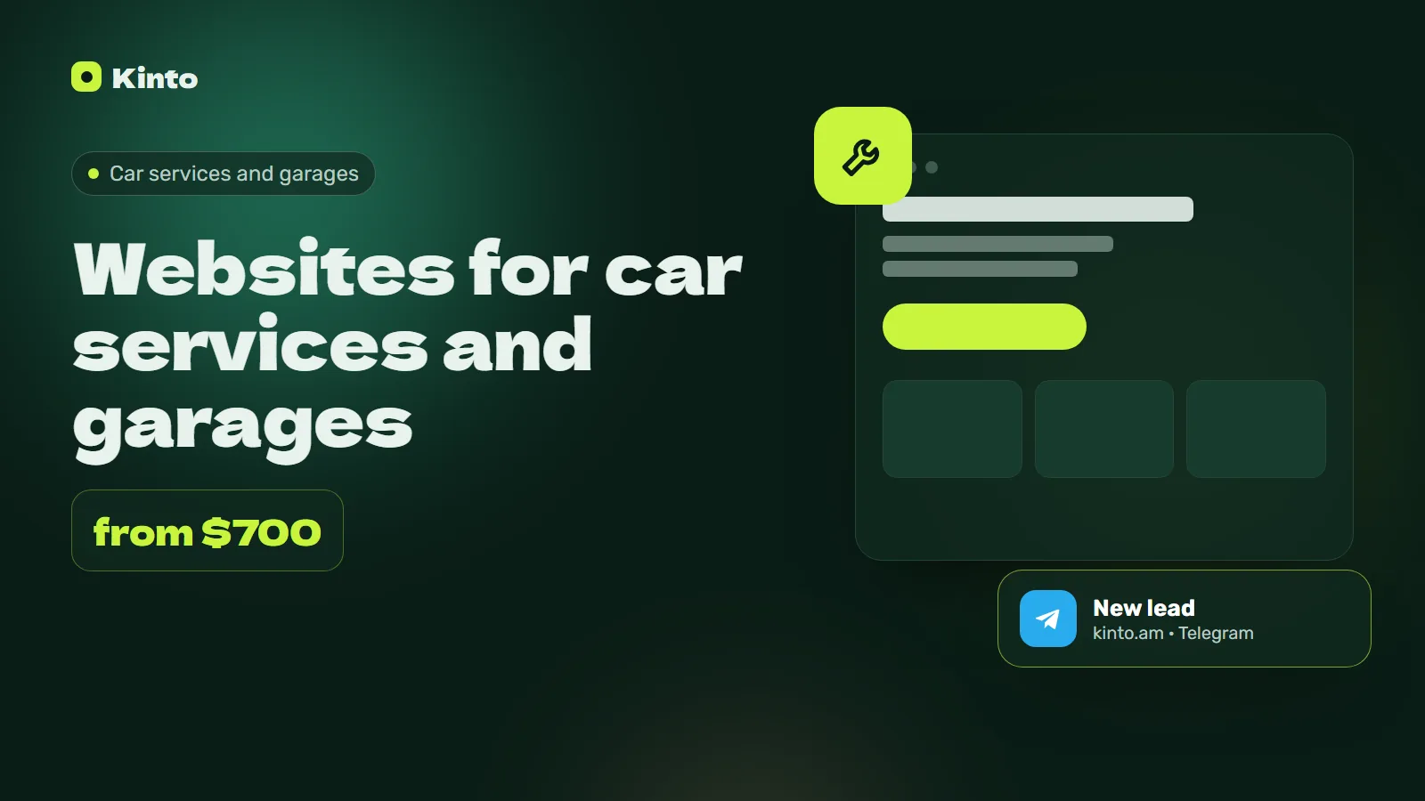 Cover: Websites for car services and garages