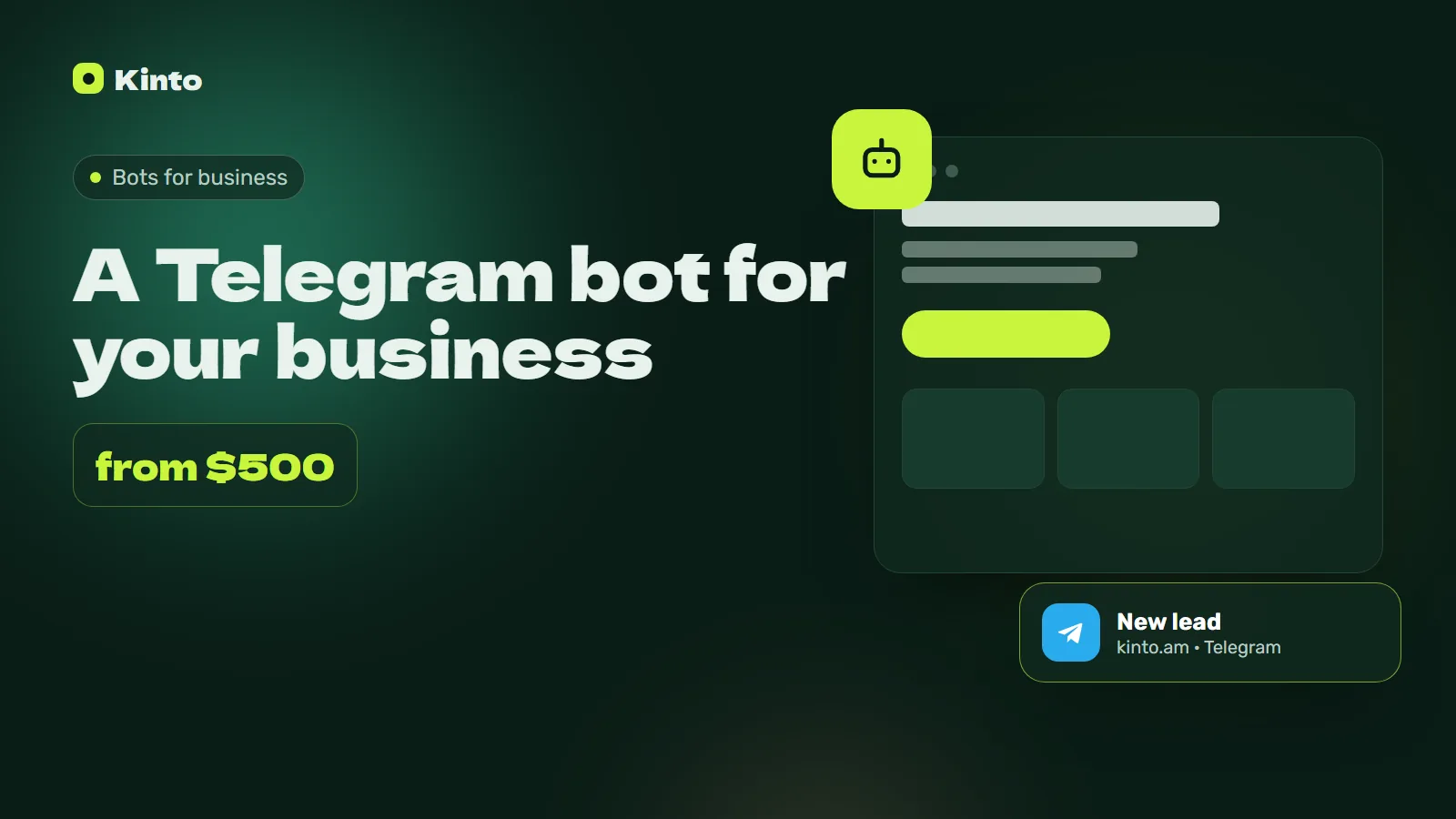 Cover: A Telegram bot for your business