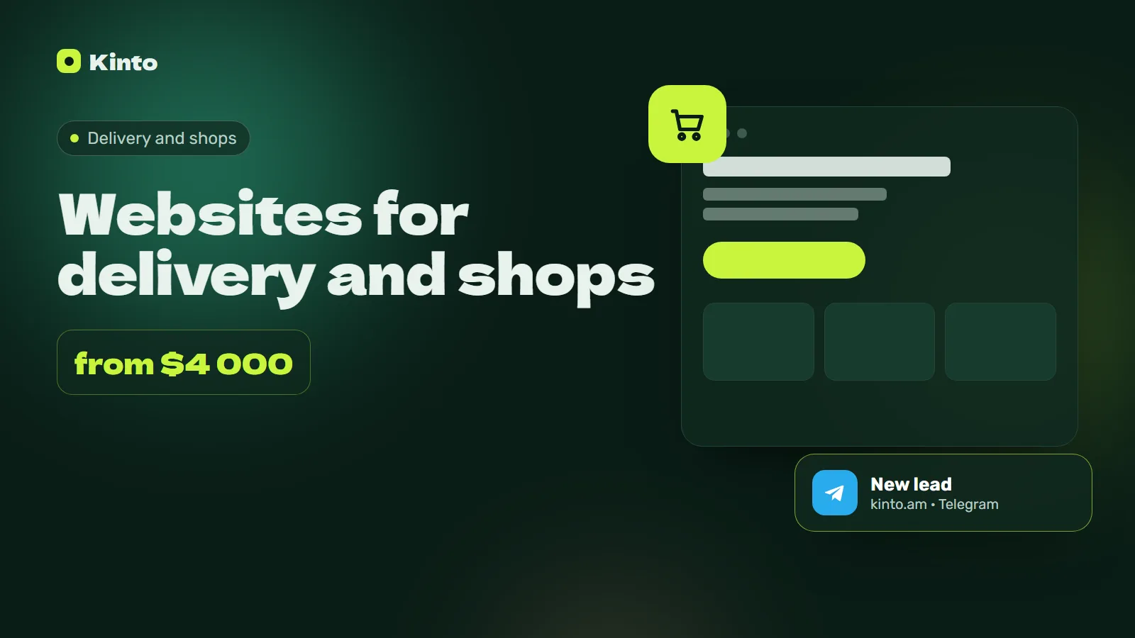 Cover: Websites for delivery and shops