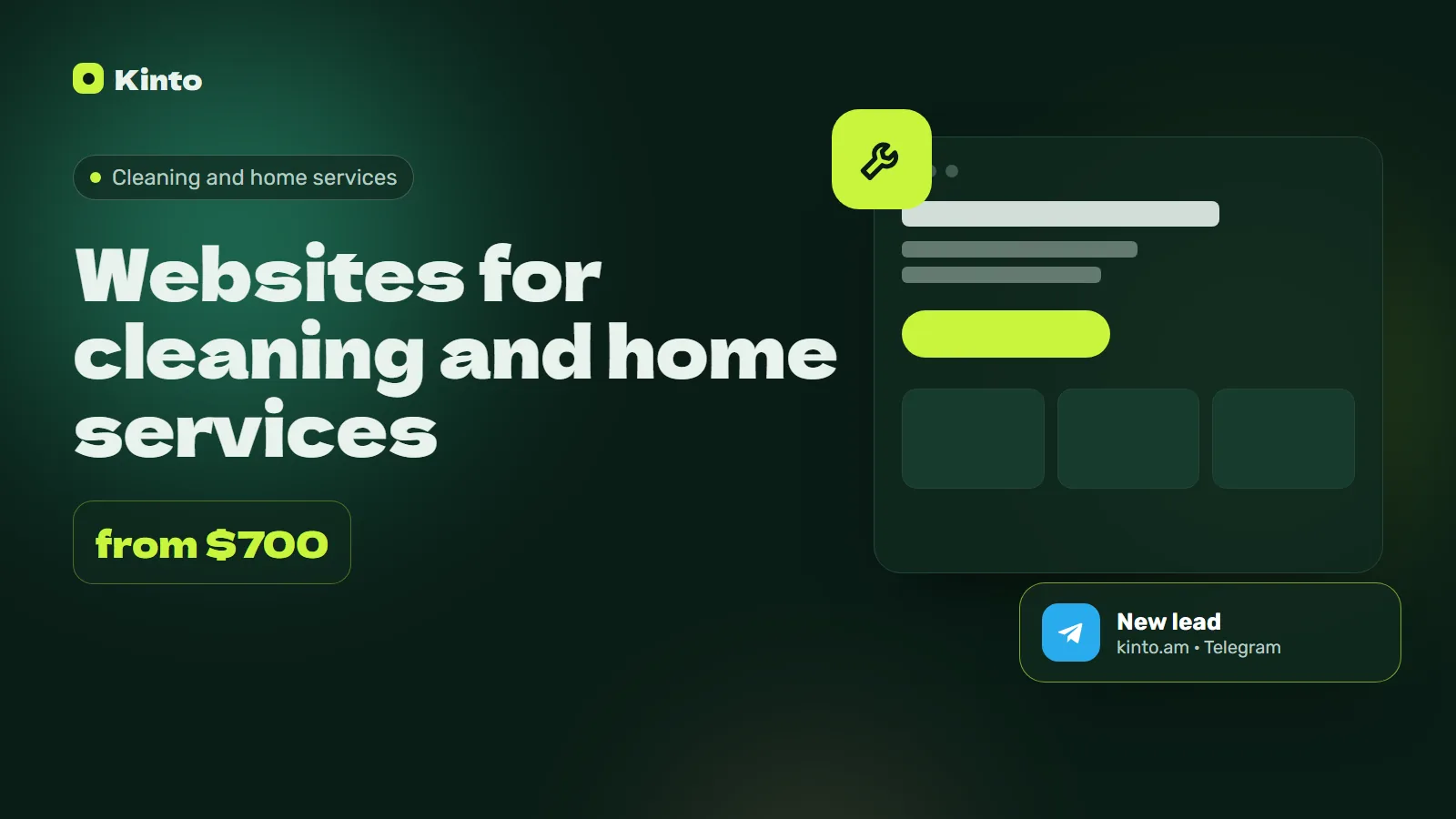 Cover: Websites for cleaning and home services