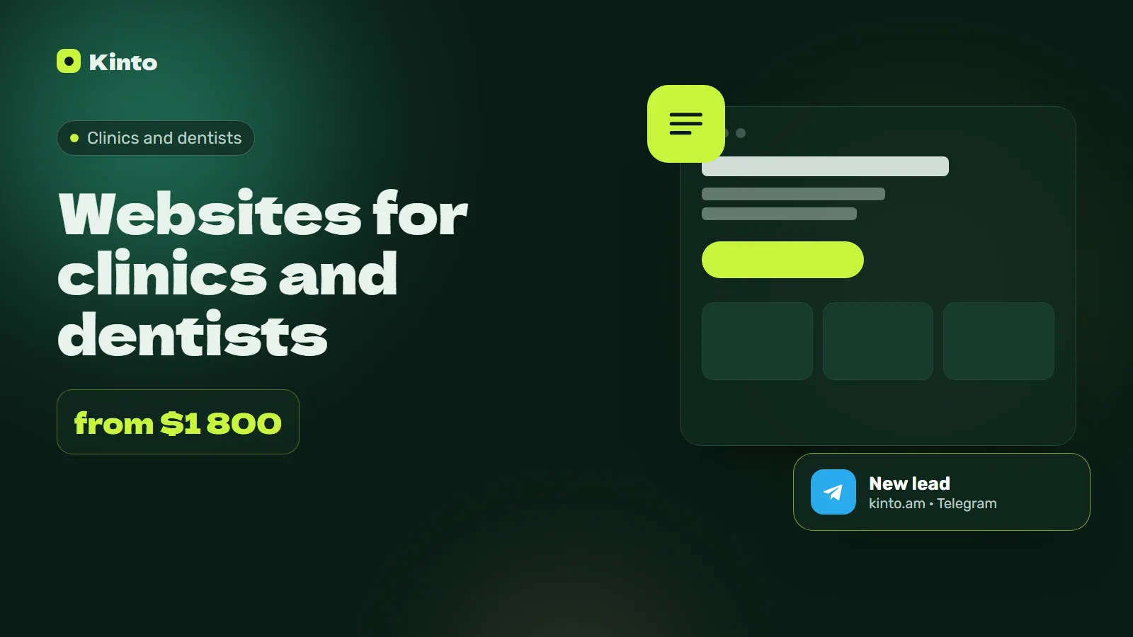 Cover: Websites for clinics and dentists