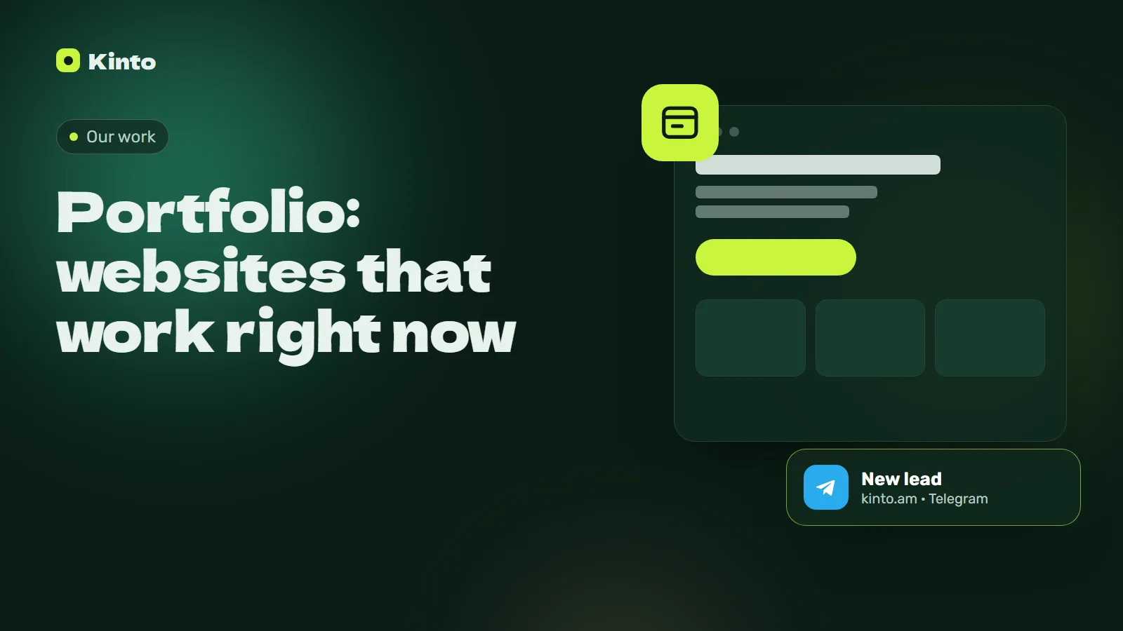 Cover: Portfolio: websites that work right now