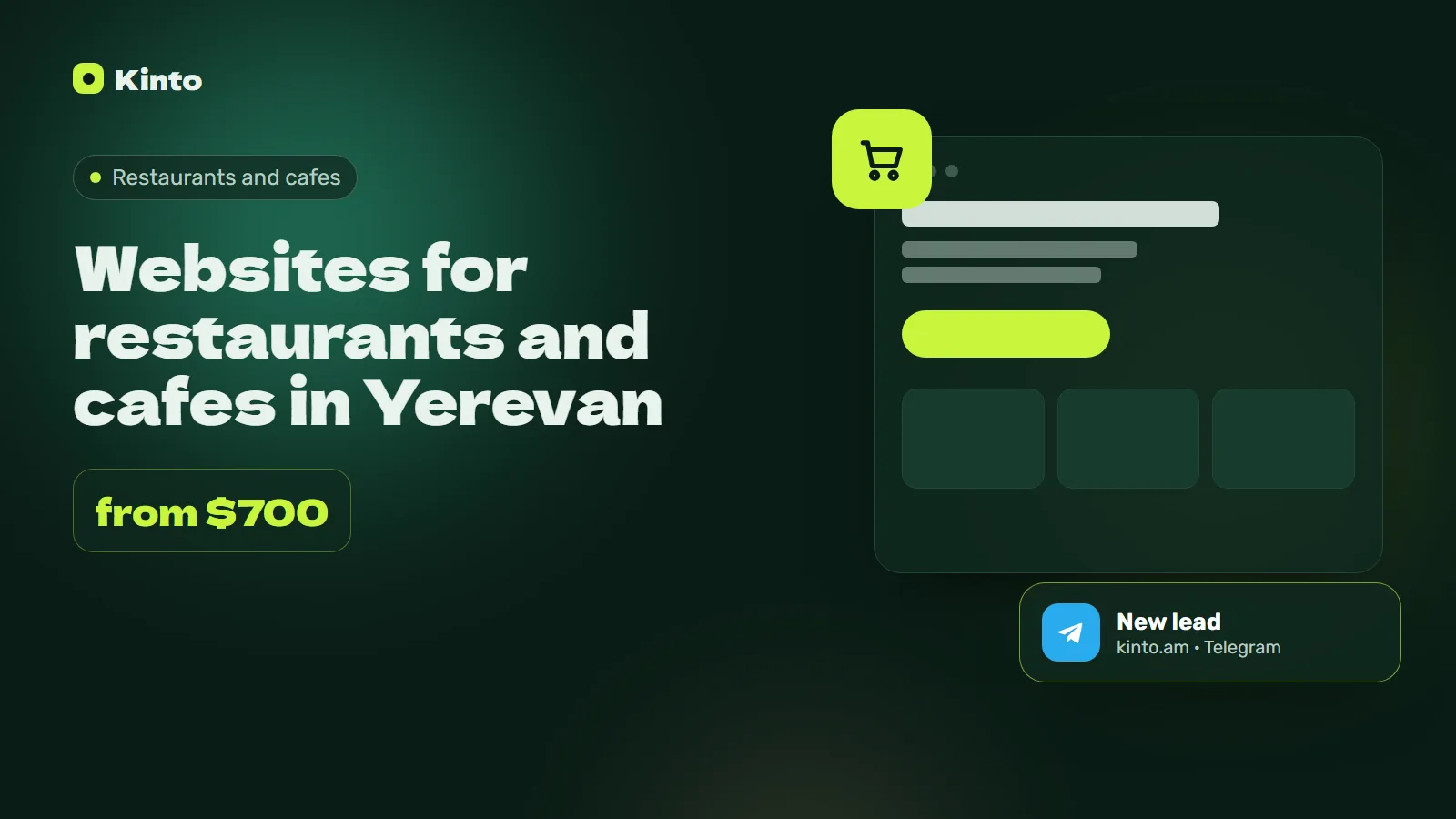 Cover: Websites for restaurants and cafes in Yerevan