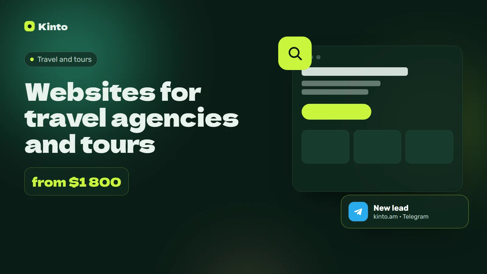 Cover: Websites for travel agencies and tours