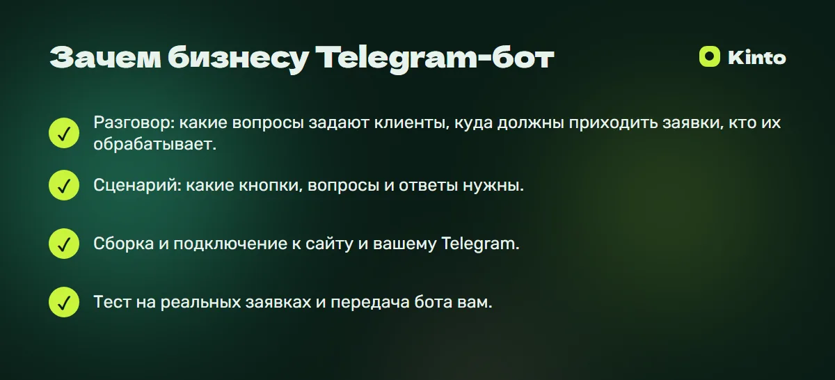 Главное из статьи: Зачем бизнесу Telegram-бот